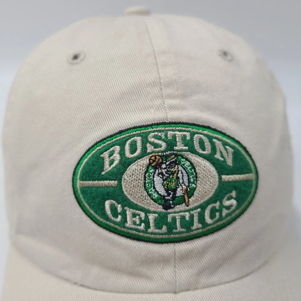 Vintage Boston Celtics Hat Strapback Twins Enterprise Beige NBA‎ Basketball Men
